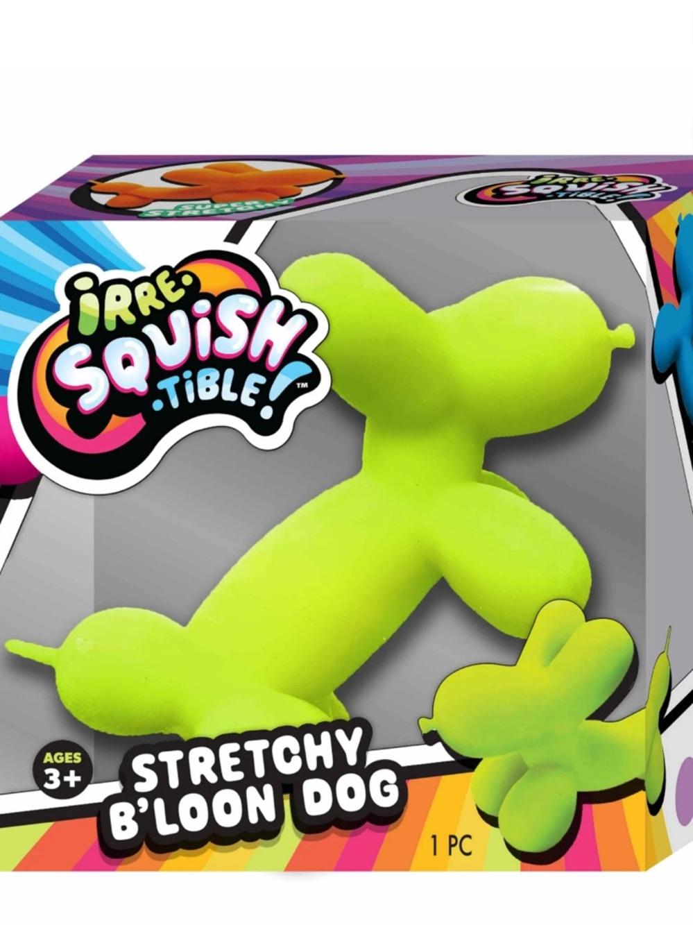 single - Irre Squish Tible Stretchy Sand Balloon Dog sensory Toy - Picture 4 of 14
